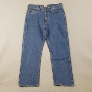 Schmidt Workwear Jeans Mens 38x32 Blue Denim Straight Leg Work Casual Pants